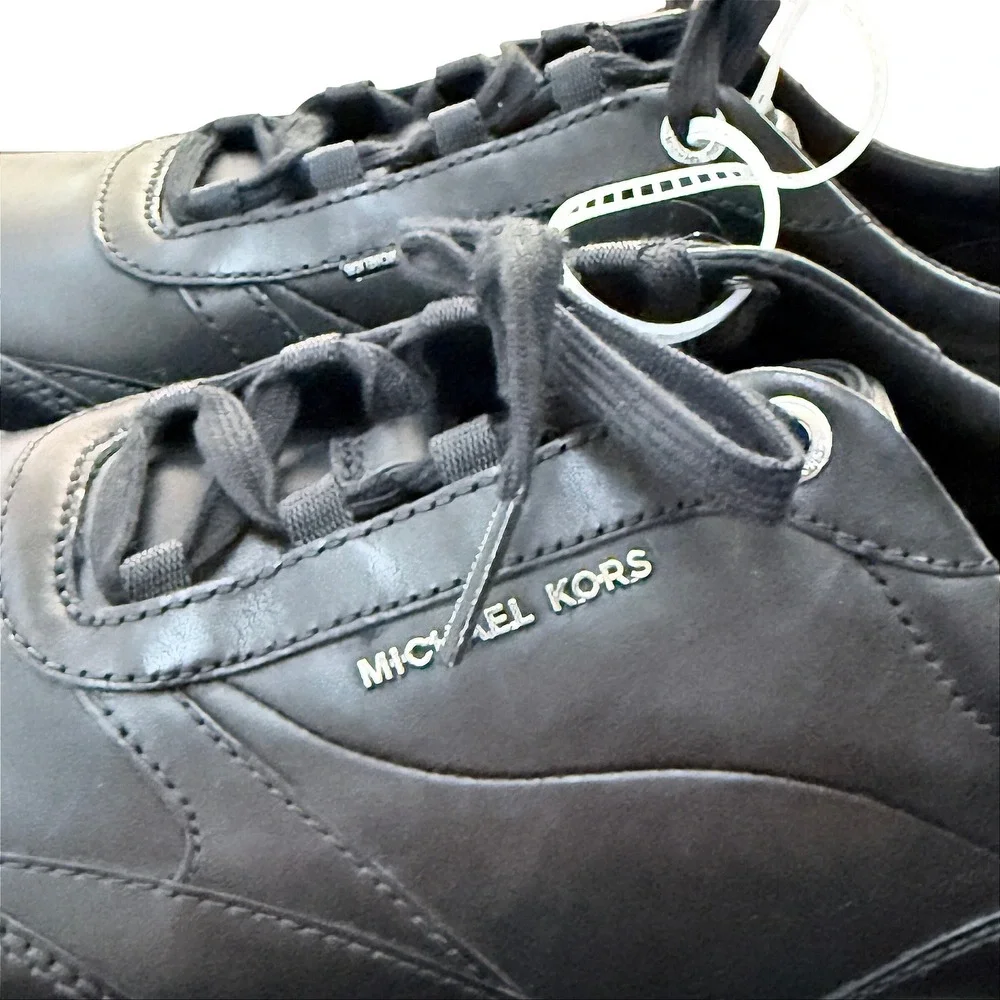 Michael Kors Allie Stride Leather and Nylon Trainer Leather Upper Size 11 NEW